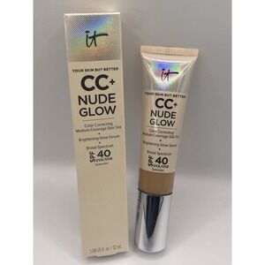 It Cosmetics Your Skin But Better CC+ Nude Glow Medium Tan-1.08 -NIB 12/2026